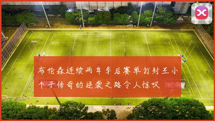 布伦森连续两年季后赛单打封王小个子传奇的逆袭之路令人惊叹